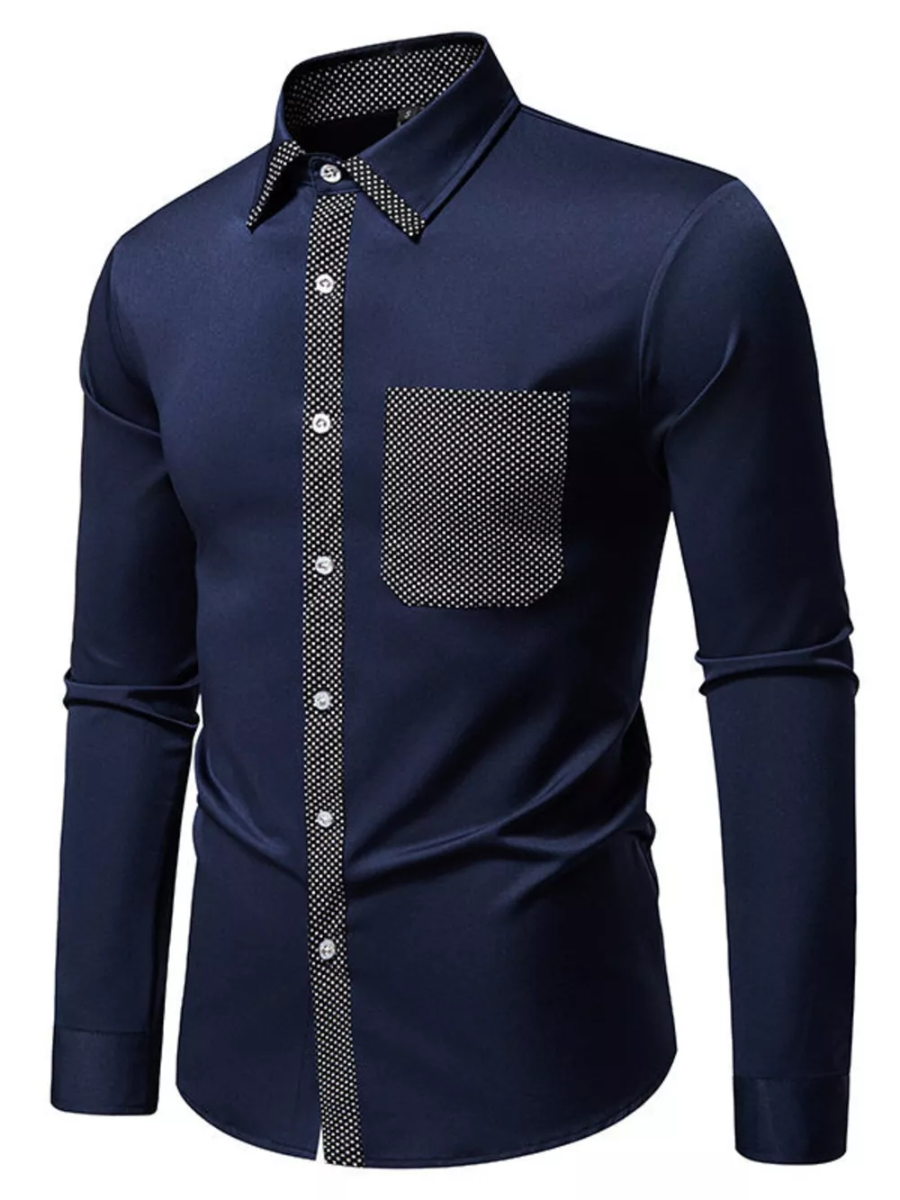 Men's Slim Fit Long Sleeve Shirt, image 3
