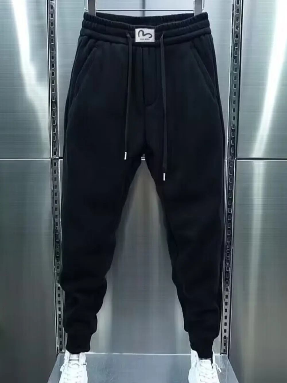 Men's Plus Size Drawstring Jogger Sweatpants with Pocketed