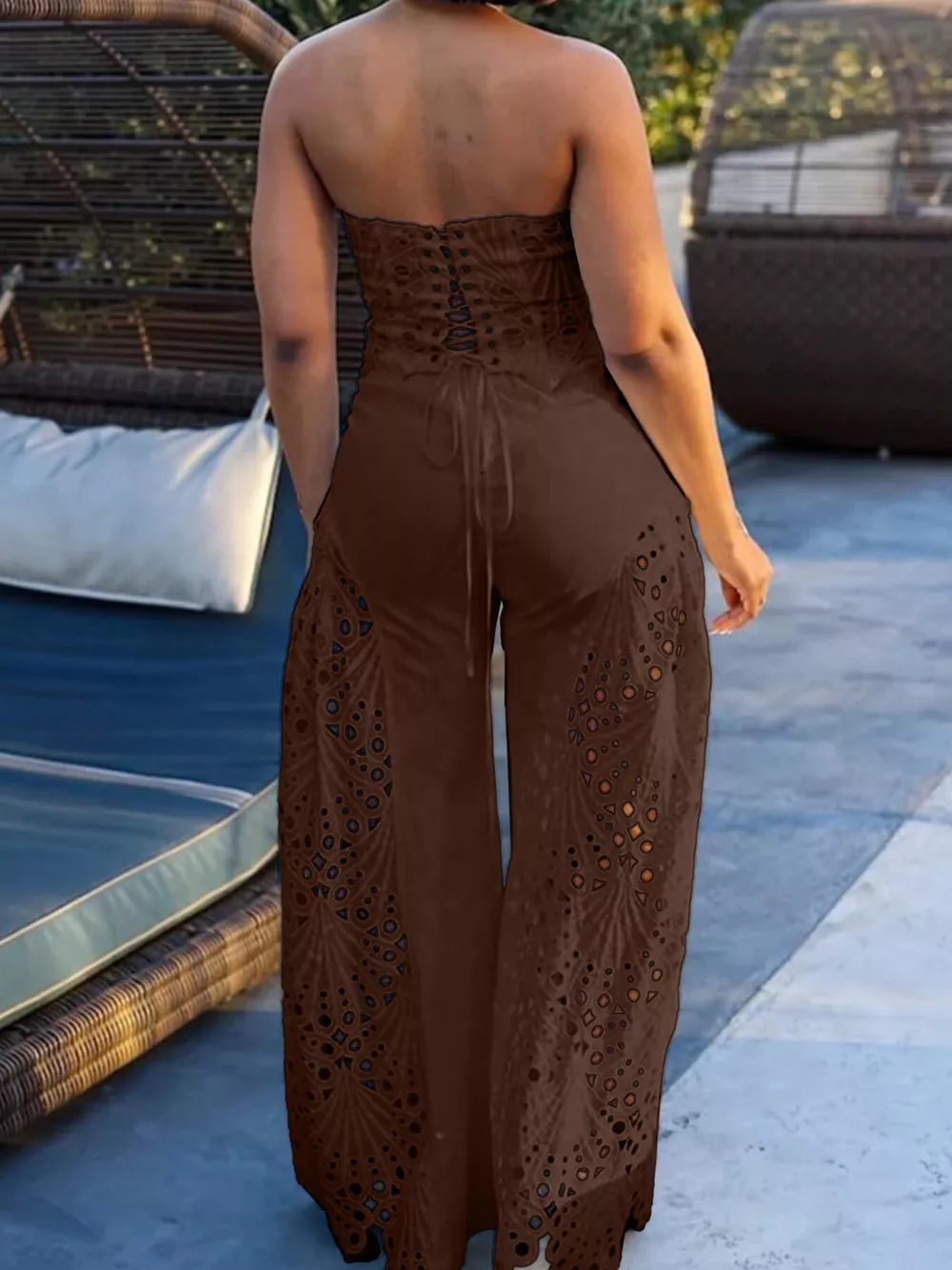 Hollow-Out Tube Top and Pants Two-Piece Set, image 13
