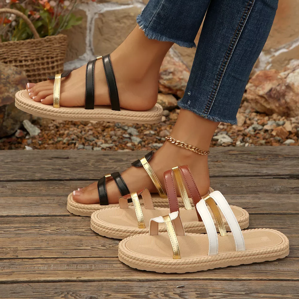 Open Toe Flats Sandals, image 2
