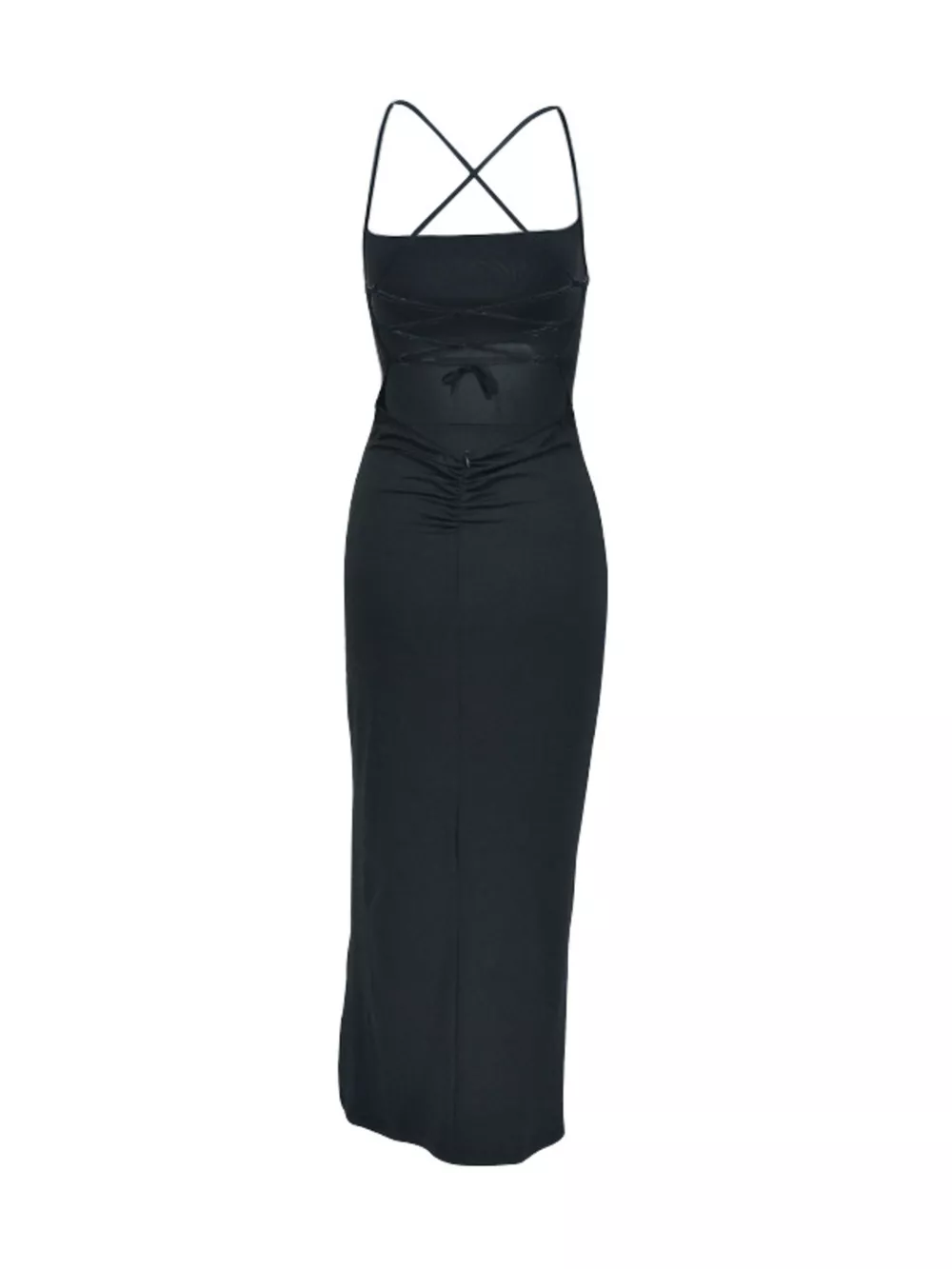 Tied High-Slit Bodycon Dress, image 7