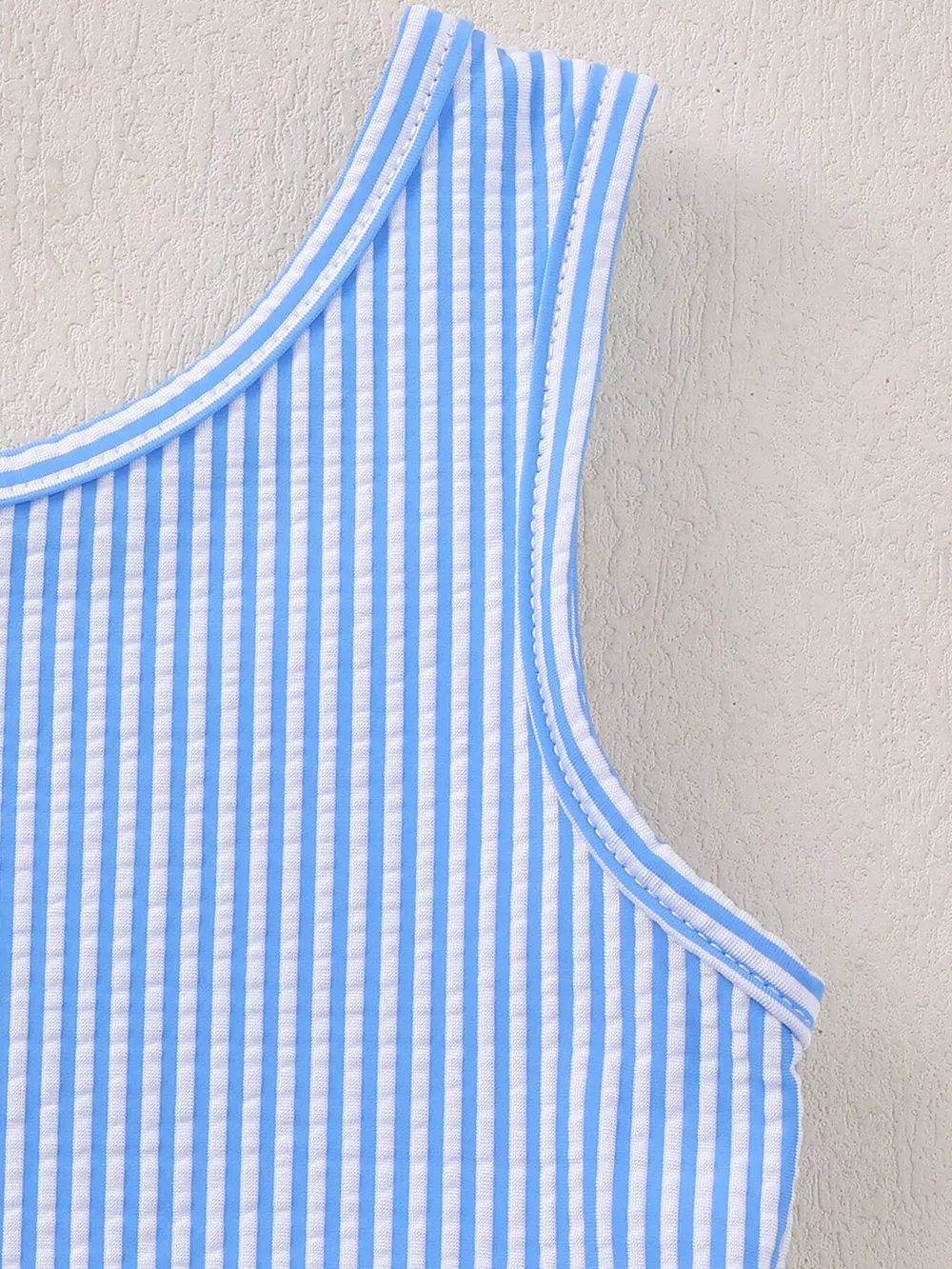 Children's Striped Sleeveless One-Piece Swimsuit, image 3
