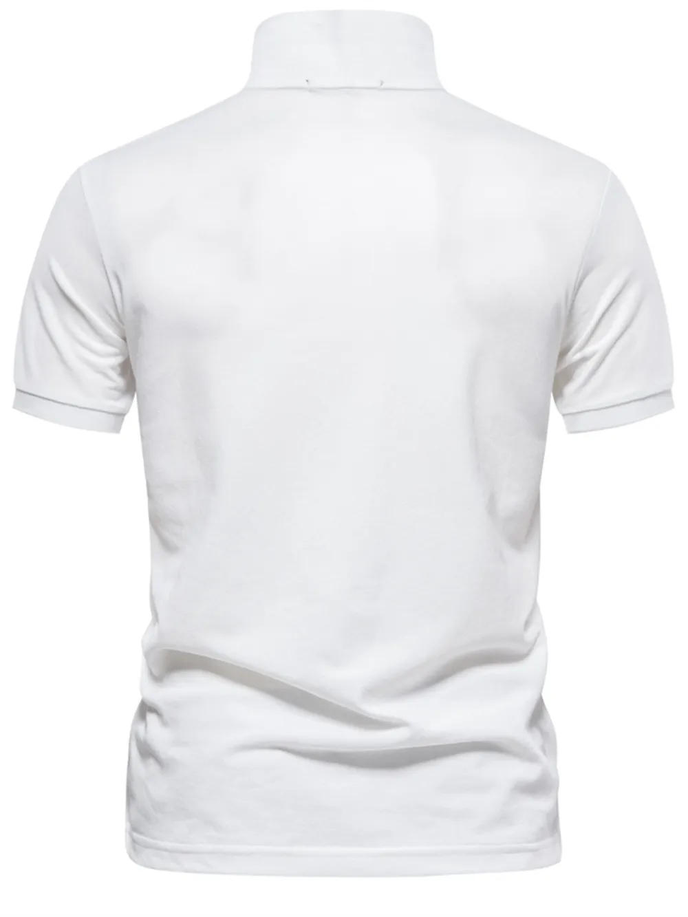 Men's Short Sleeve Button Detail Polo, image 7
