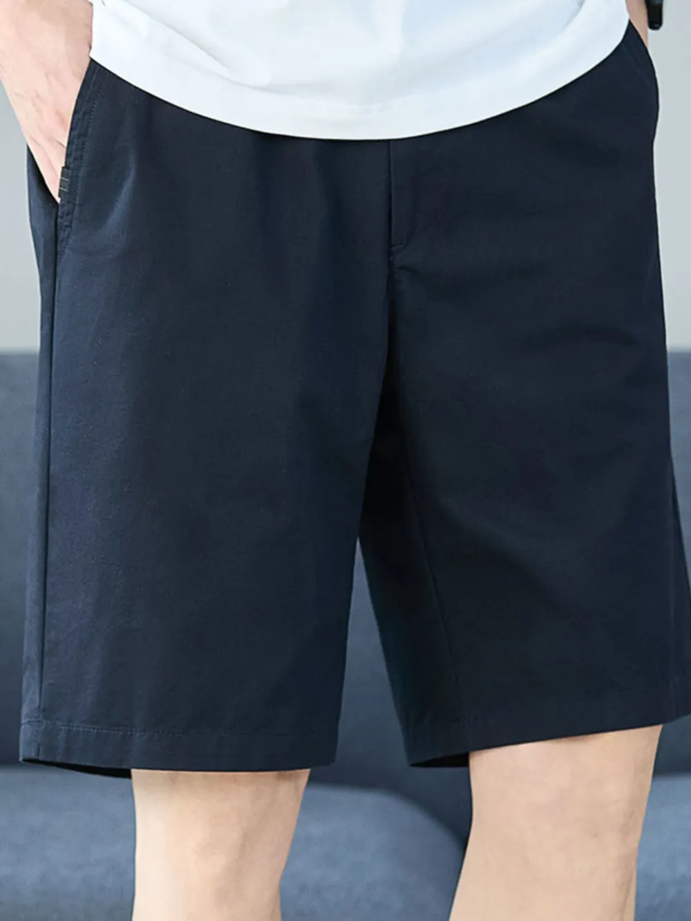 Men's Plus Size Casual Pocketed Shorts