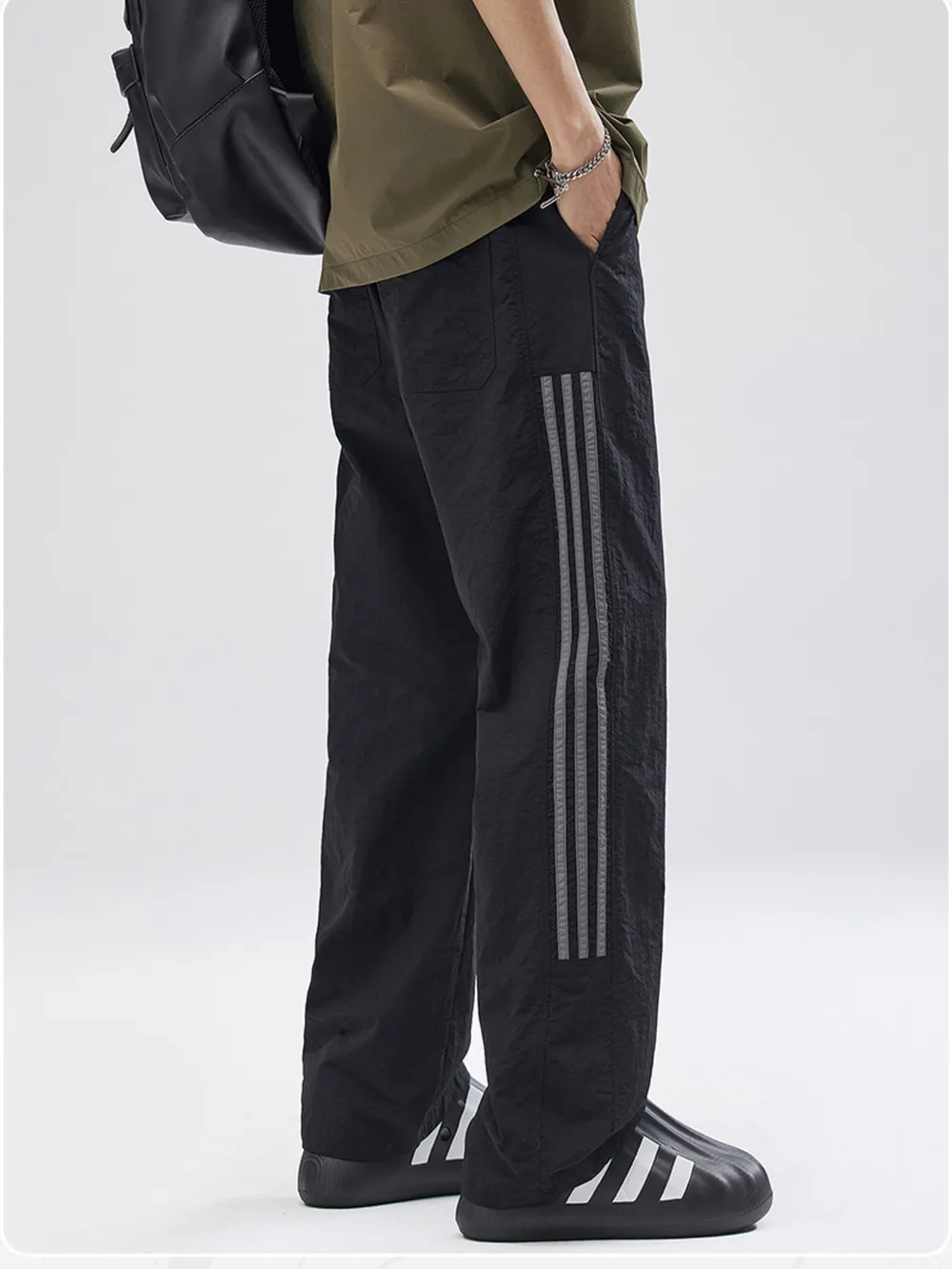 Men's Full Size Casual Loose Fit Drawstring Pants Plus Size, image 5