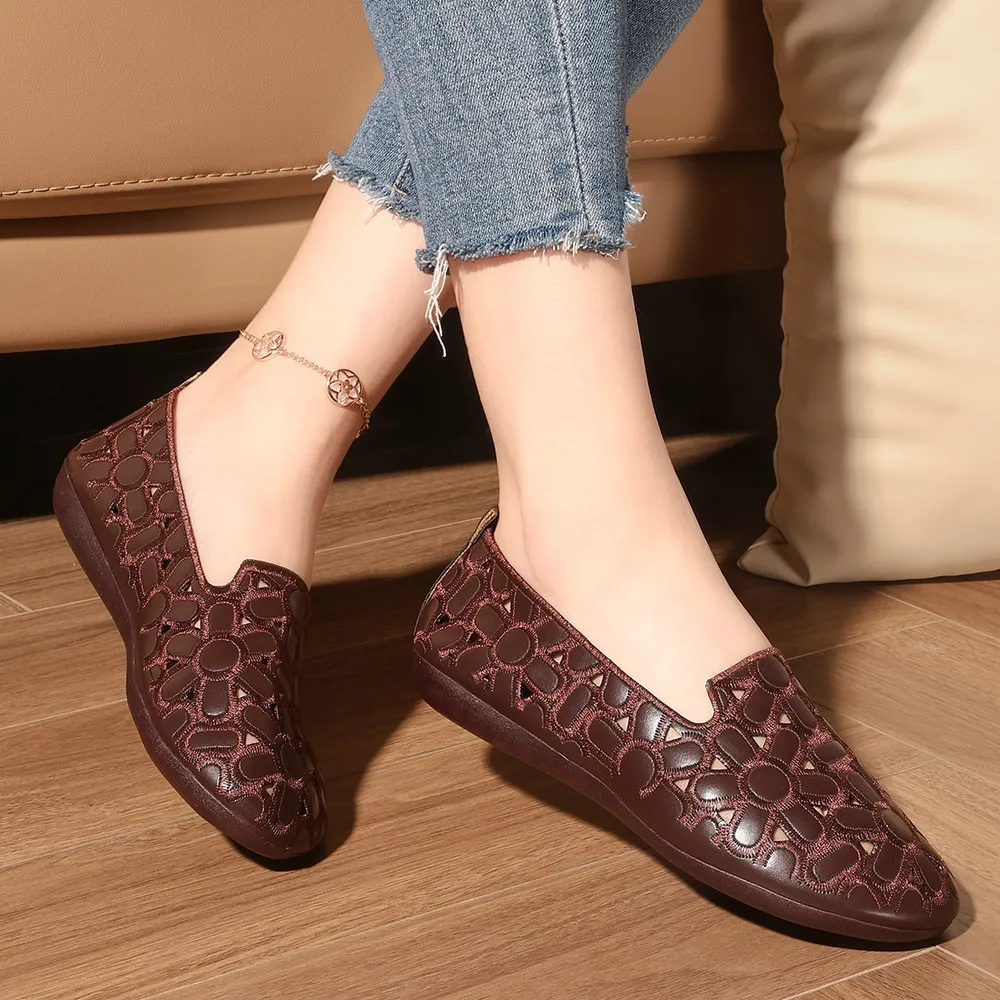 Cutout Round Toe Slip-Ons, image 13