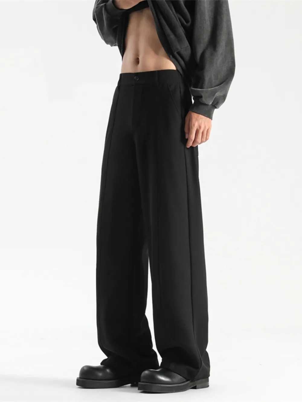 Men's Full Size Wide Leg Pants Plus Size, image 3