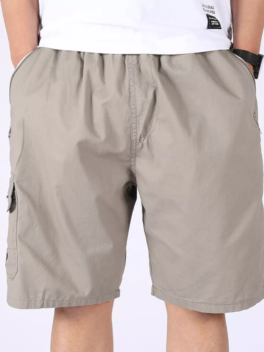 Men's Plus Size Loose Fit Cargo Shorts, image 8