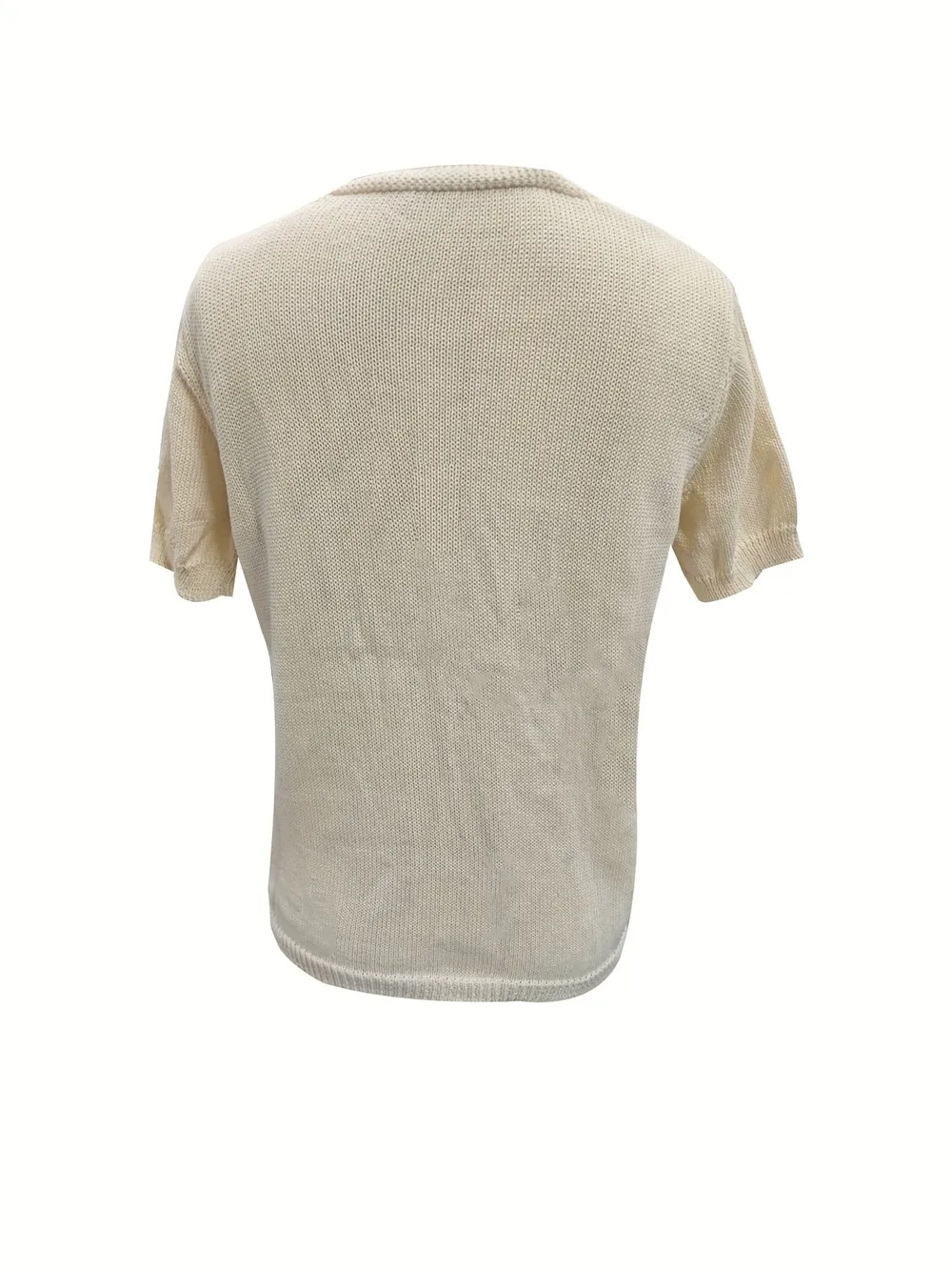 Embroidered Floral V-Neck Sweater, image 3