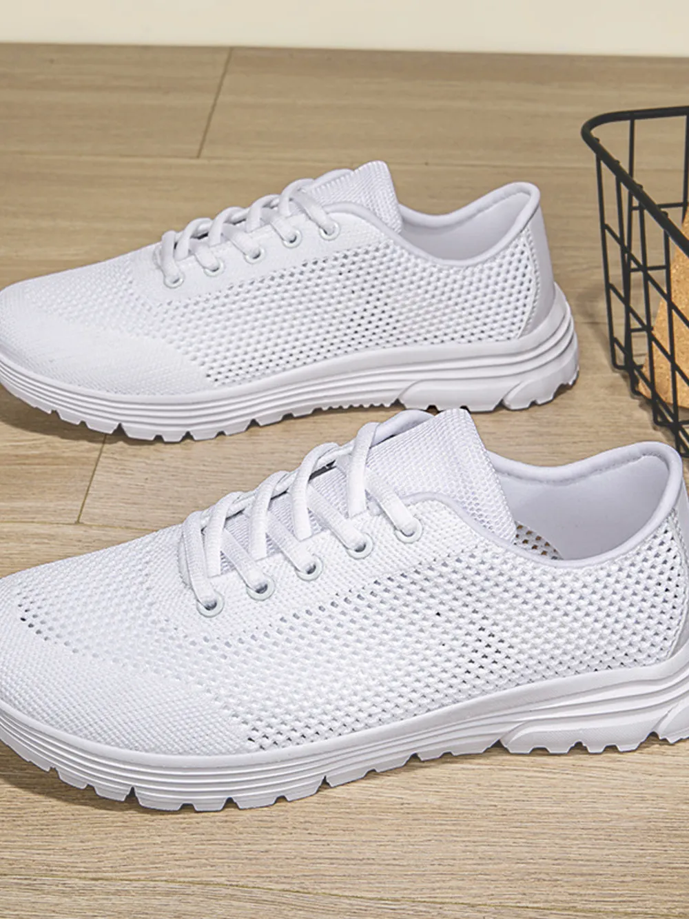 Lightweight Breathable Mesh Athletic Sneakers, image 4