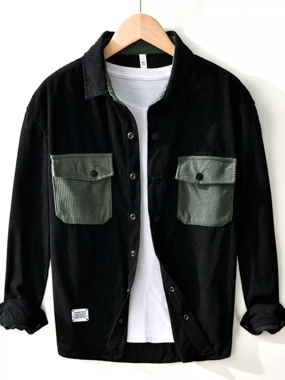 Men's Button Up Long Sleeve Shirt, image 2