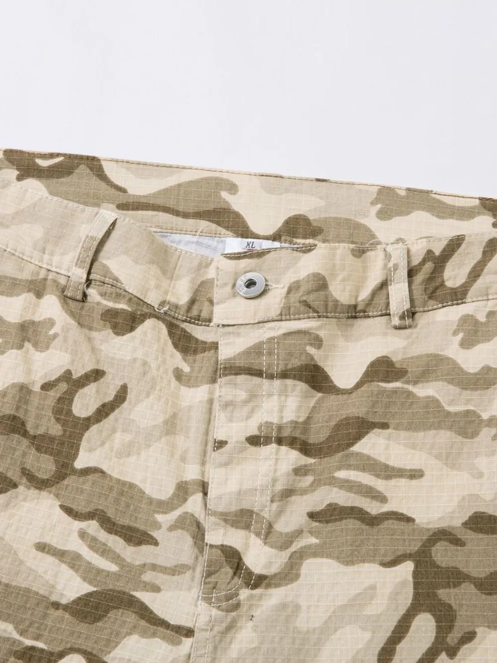 Men's Wide Leg Camo Print Cargo Pants, image 5