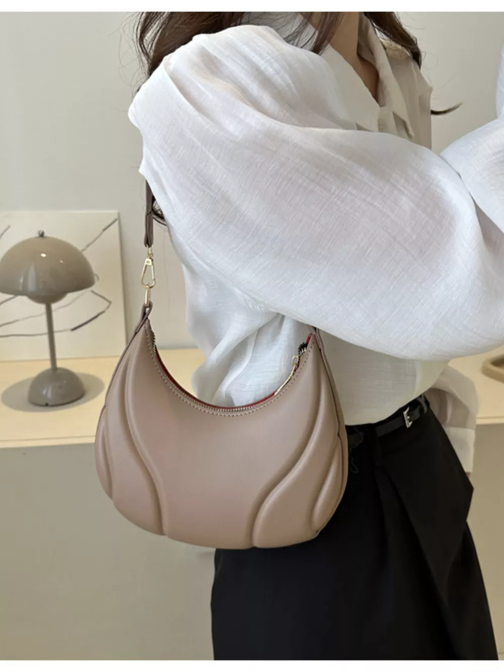 Solid Color Shoulder Bag, image 7