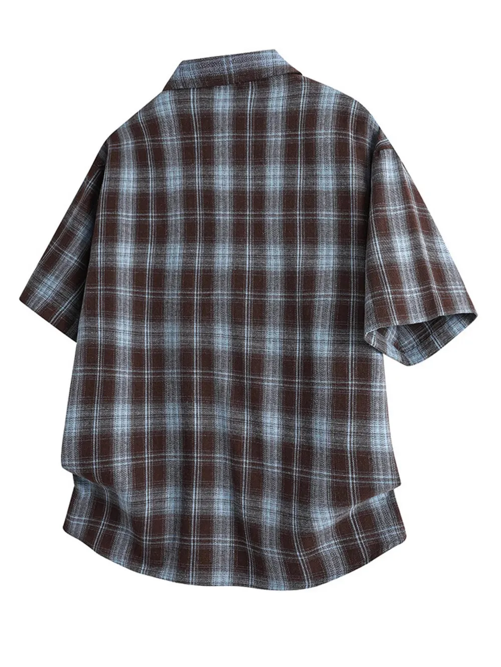 Men's Plus Size Plaid Button Up Casual Shirt, image 4