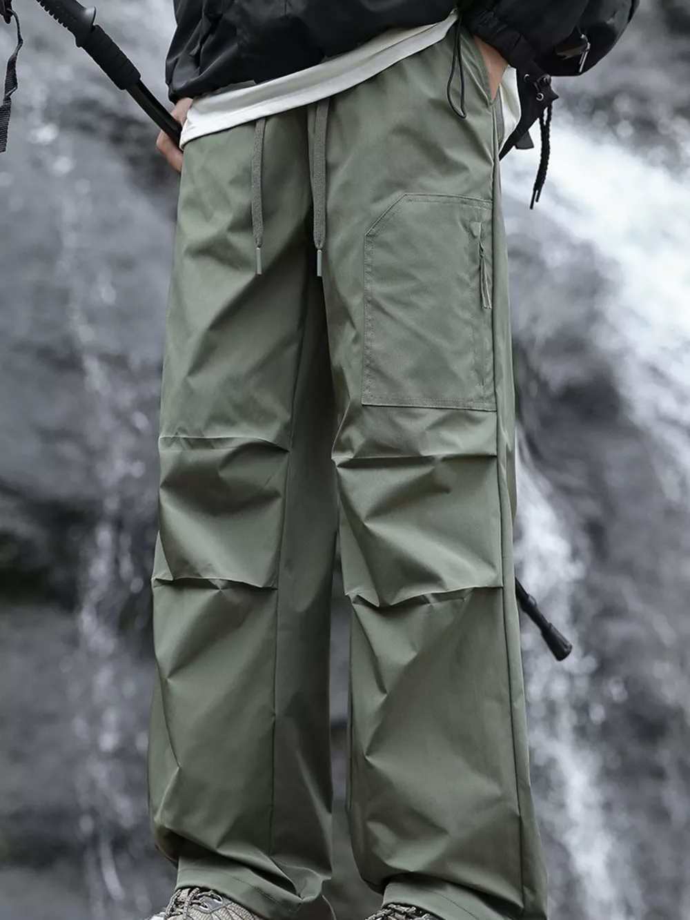Men's Plus Size Loose Fit Multi-Pocket Cargo Pants, image 7