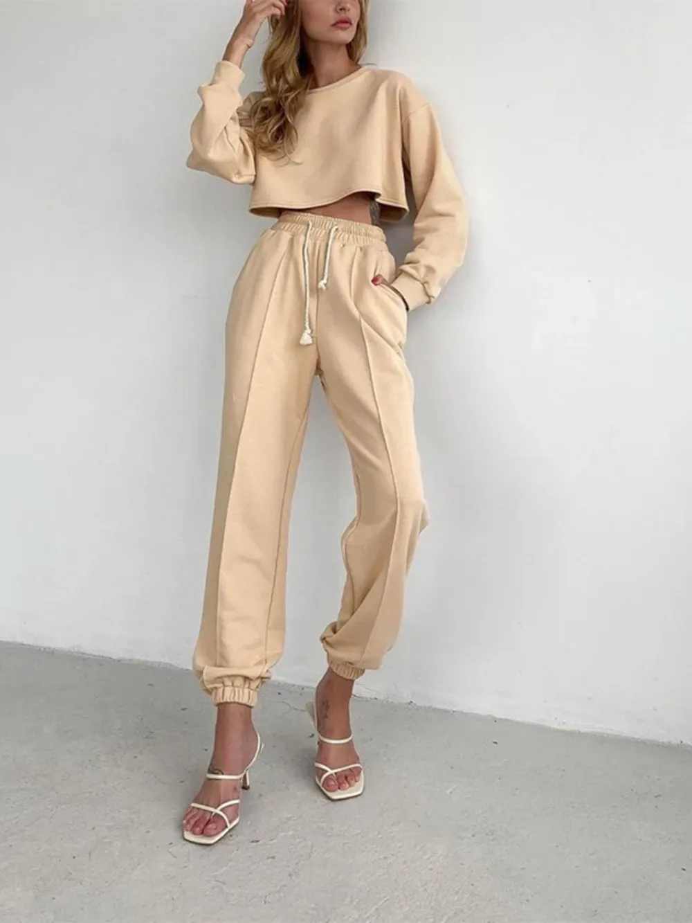 Casual Drawstring Jogger Pants, image 4