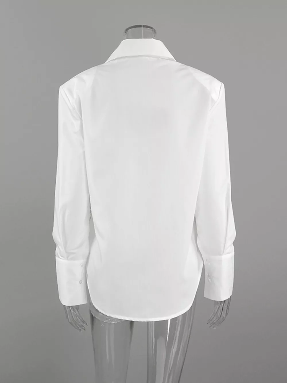 Side Lace Up Button Up Shirt, image 5