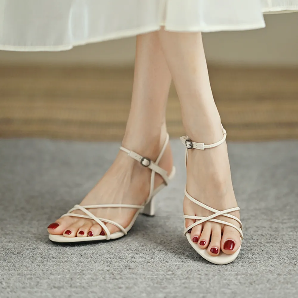 Strappy Ankle Buckle Sandals, image 12