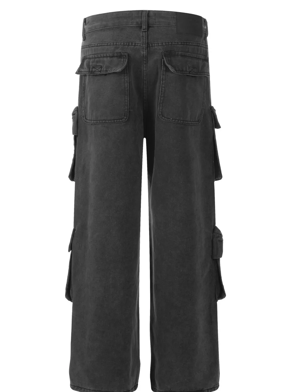 Men's Multi-Pocket Cargo Style Wide Leg Jeans, image 3
