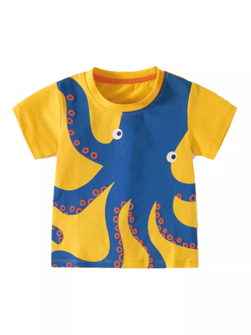 Children's Octopus Graphic Short Sleeve T-Shirt, image 2