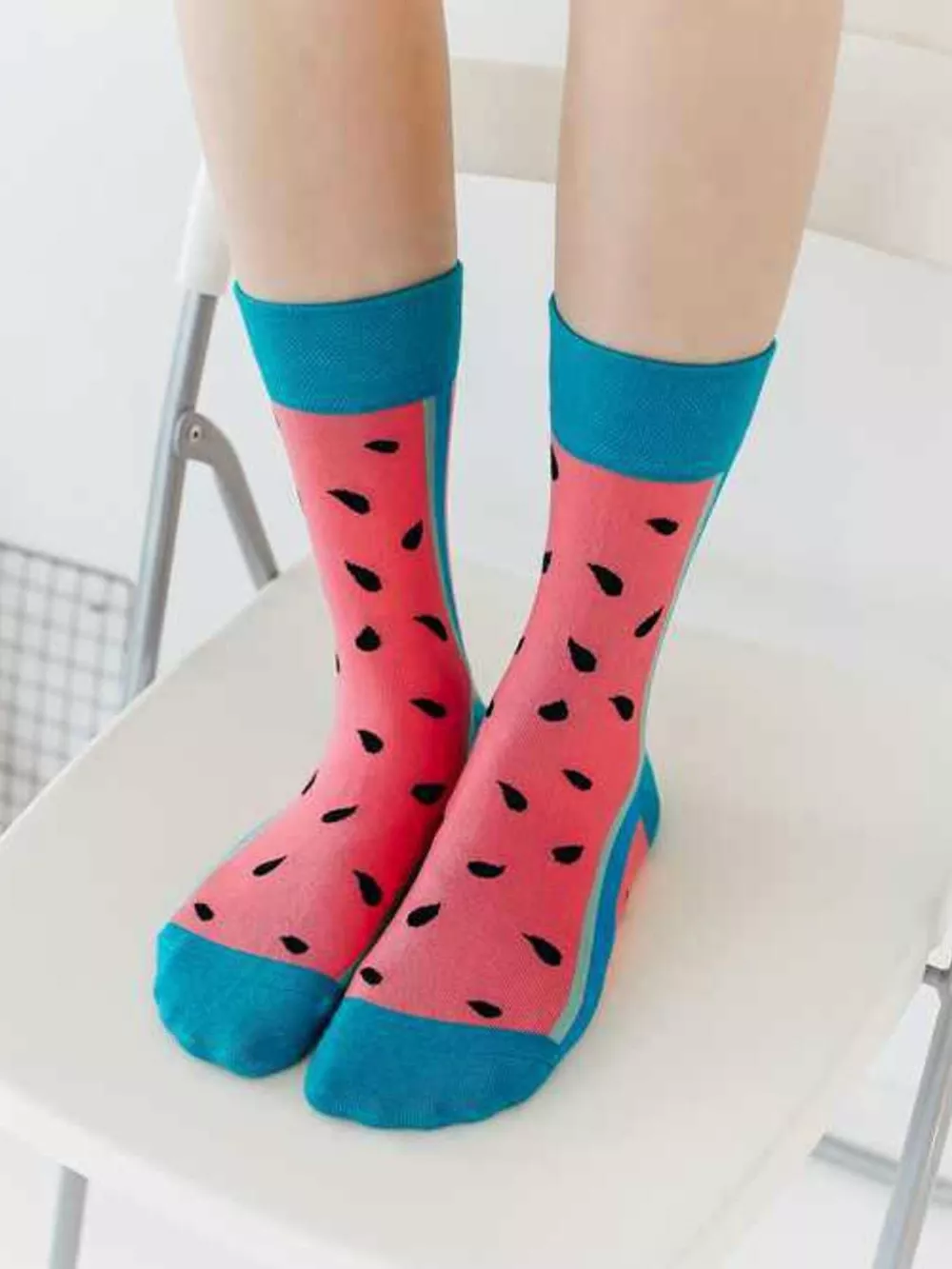 Contrast Cuffs Socks, image 7