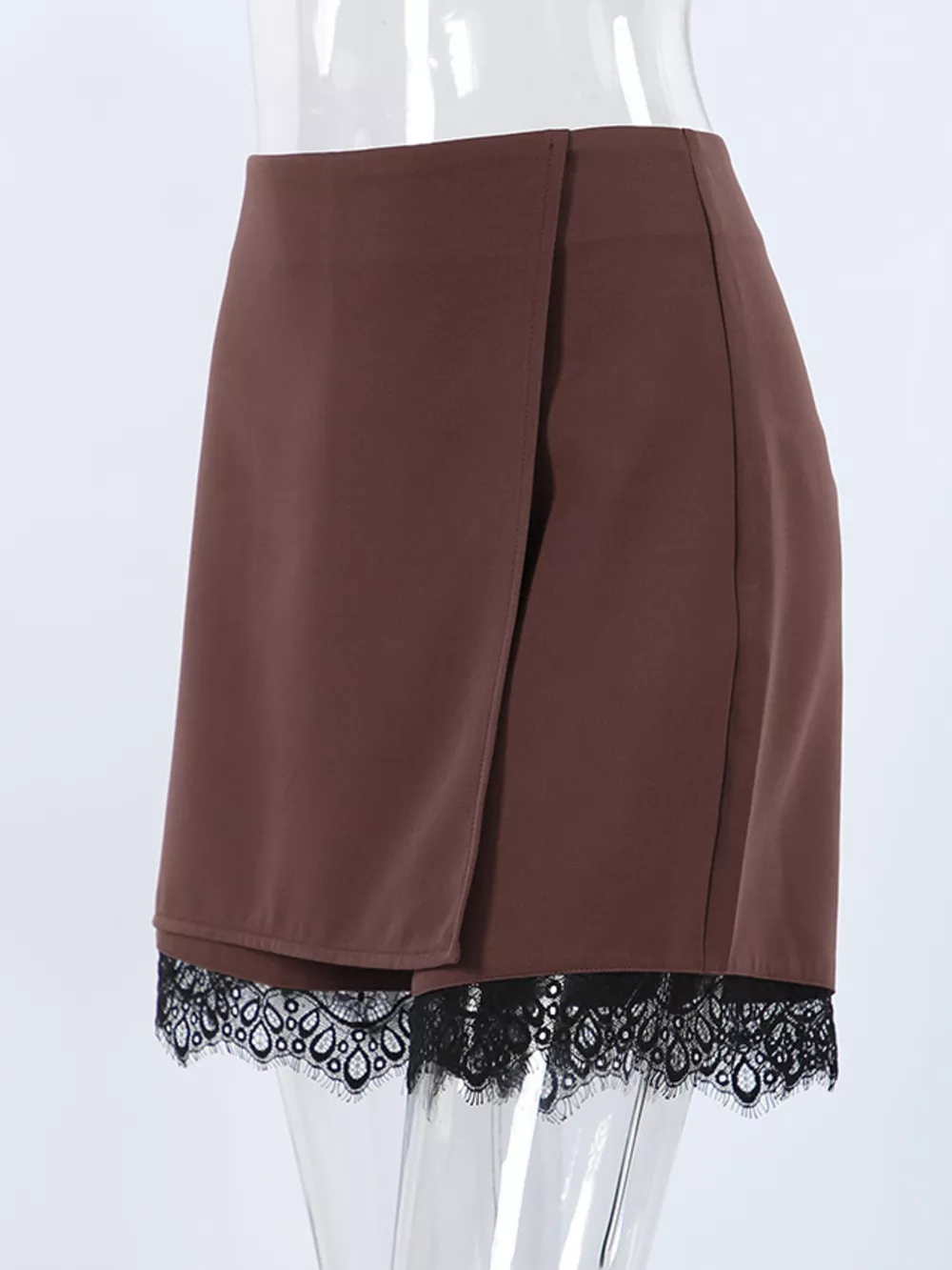 High-Waisted Lace Hem Skort, image 12