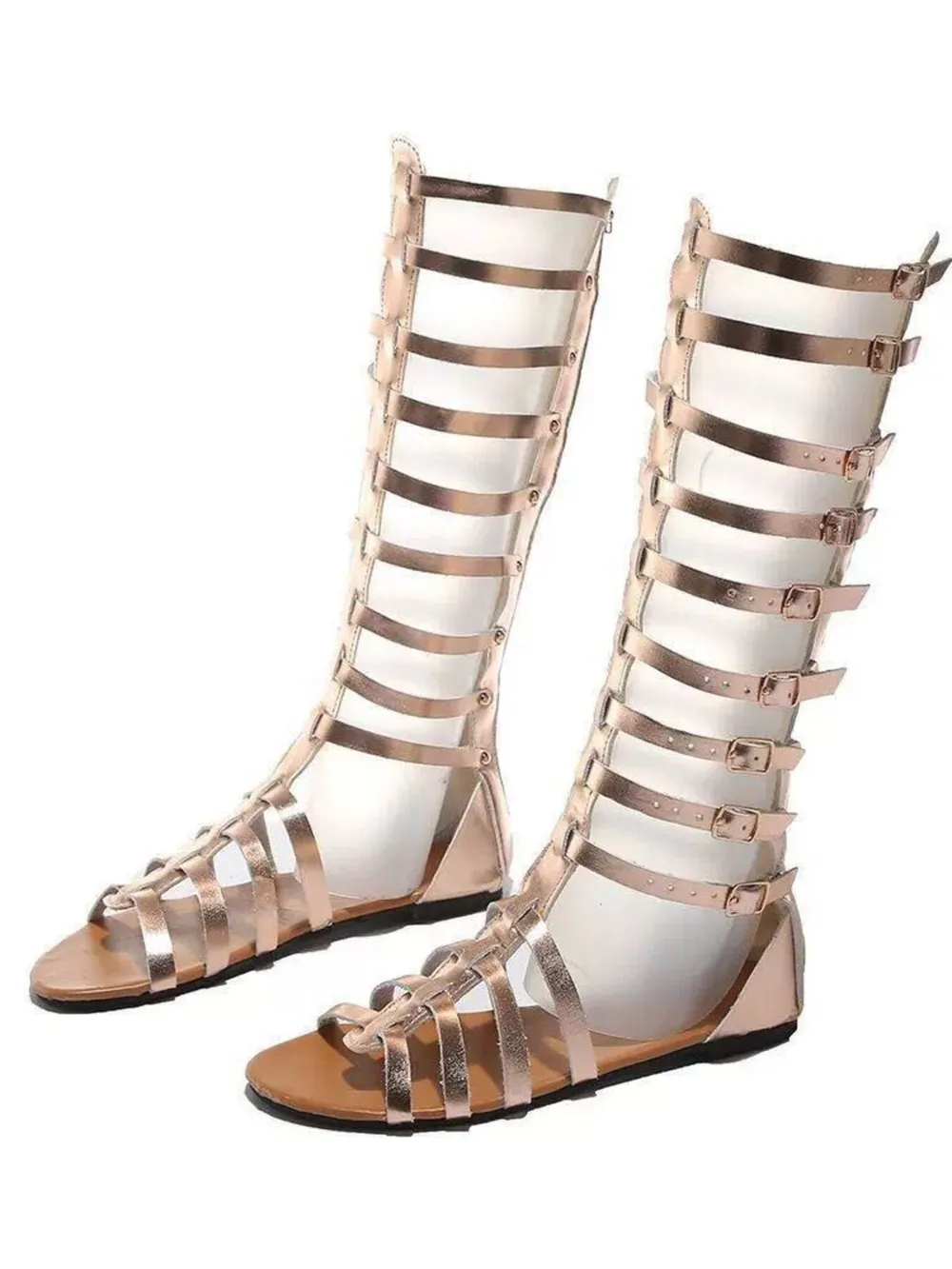 Strappy Sandals with Multiple Buckles, image 5