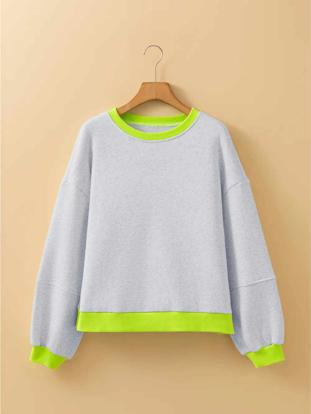 Contrast Trim Oversized Sweatshirt, image 4