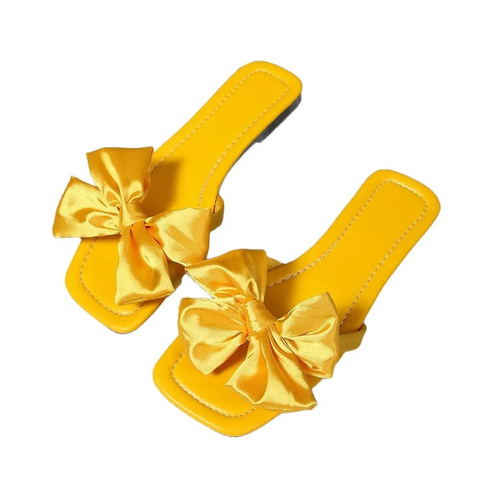 Bow Open Toe Flats Sandals, image 8