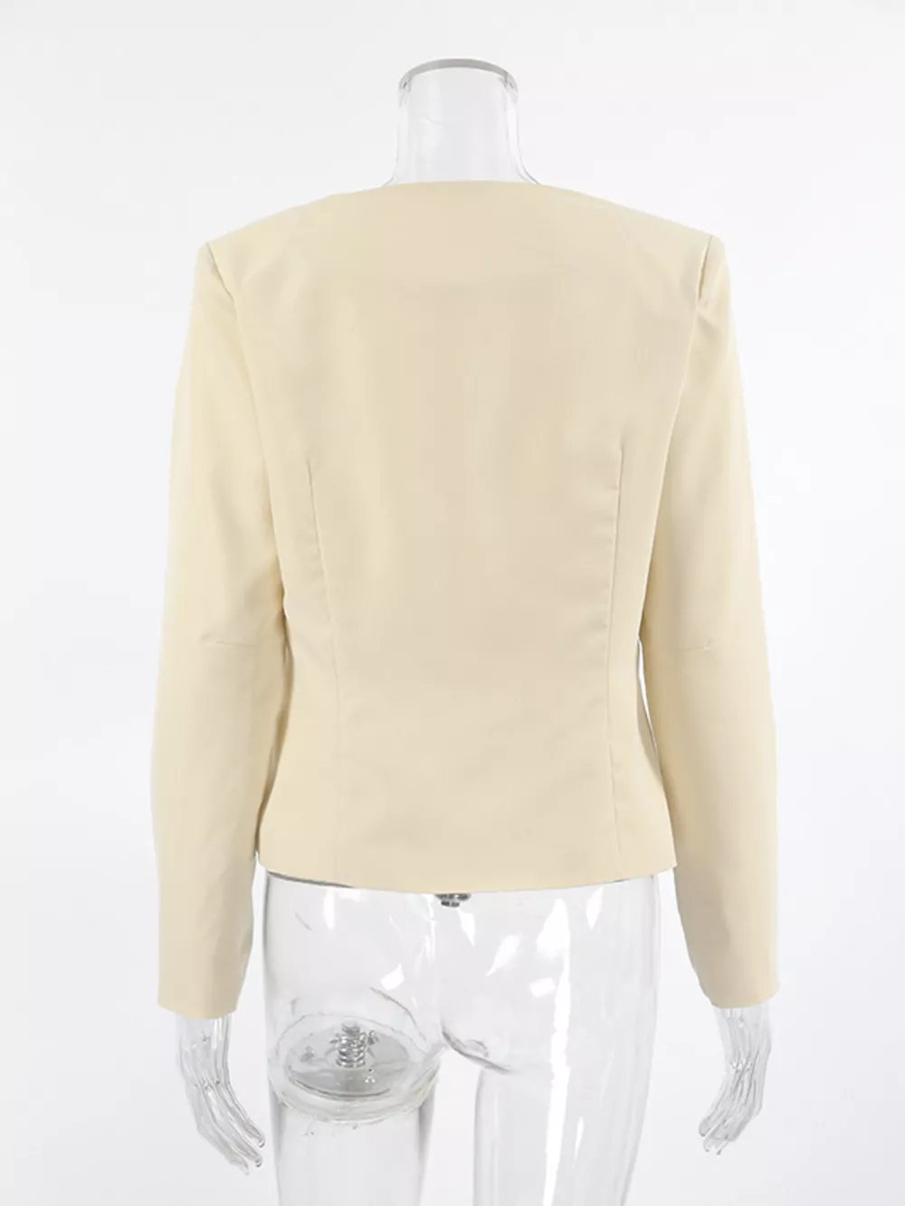 Buckle-Front Cropped Jacket, image 9