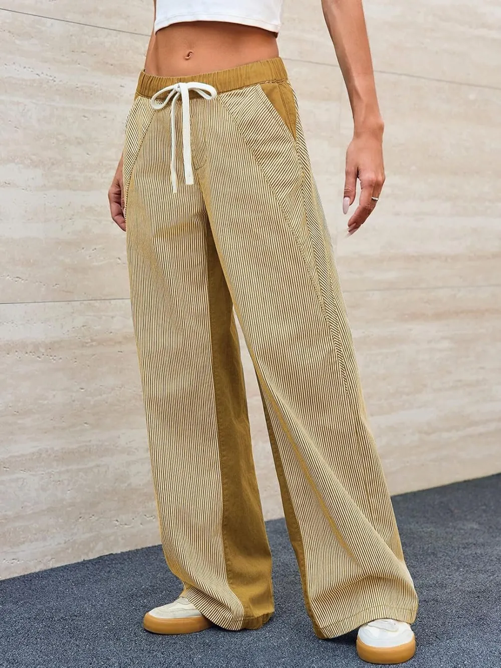 Striped Wide Leg Jeans, image 6