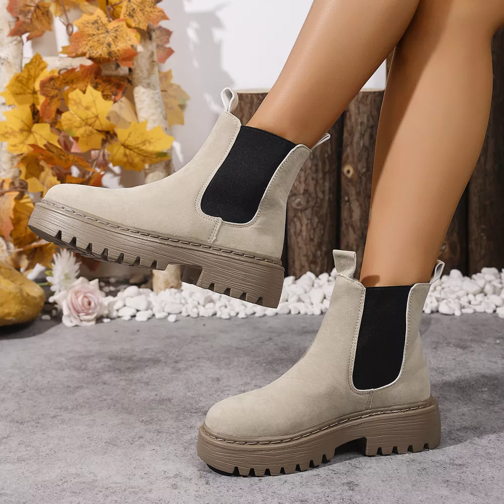 Round Toe Platform Boots, image 8