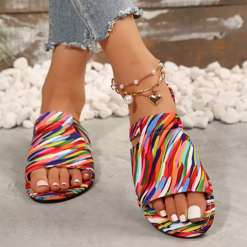 Open Toe Flats Sandals, image 5