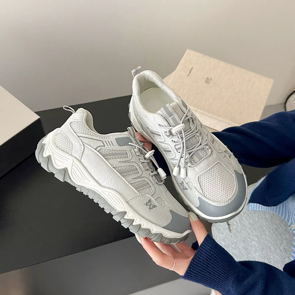Round Toe Lace Up Sneakers, image 3