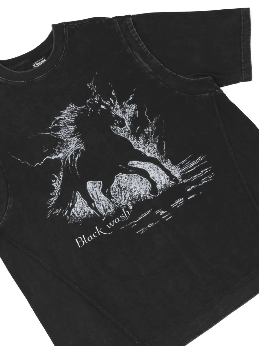 Men's Wash Graphic Round Neck T-Shirt, image 8