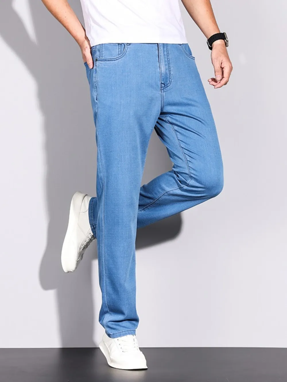Men's Wash Slim Fit Jeans, image 5