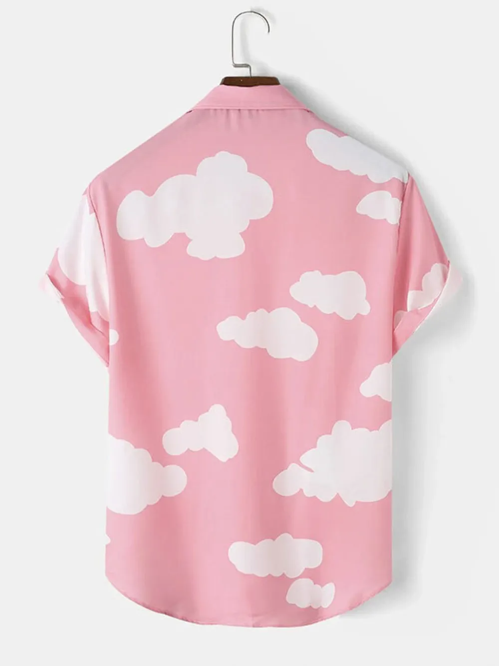 Men's Full Size Printed Button Up Short Sleeve Shirt Plus Size, image 3