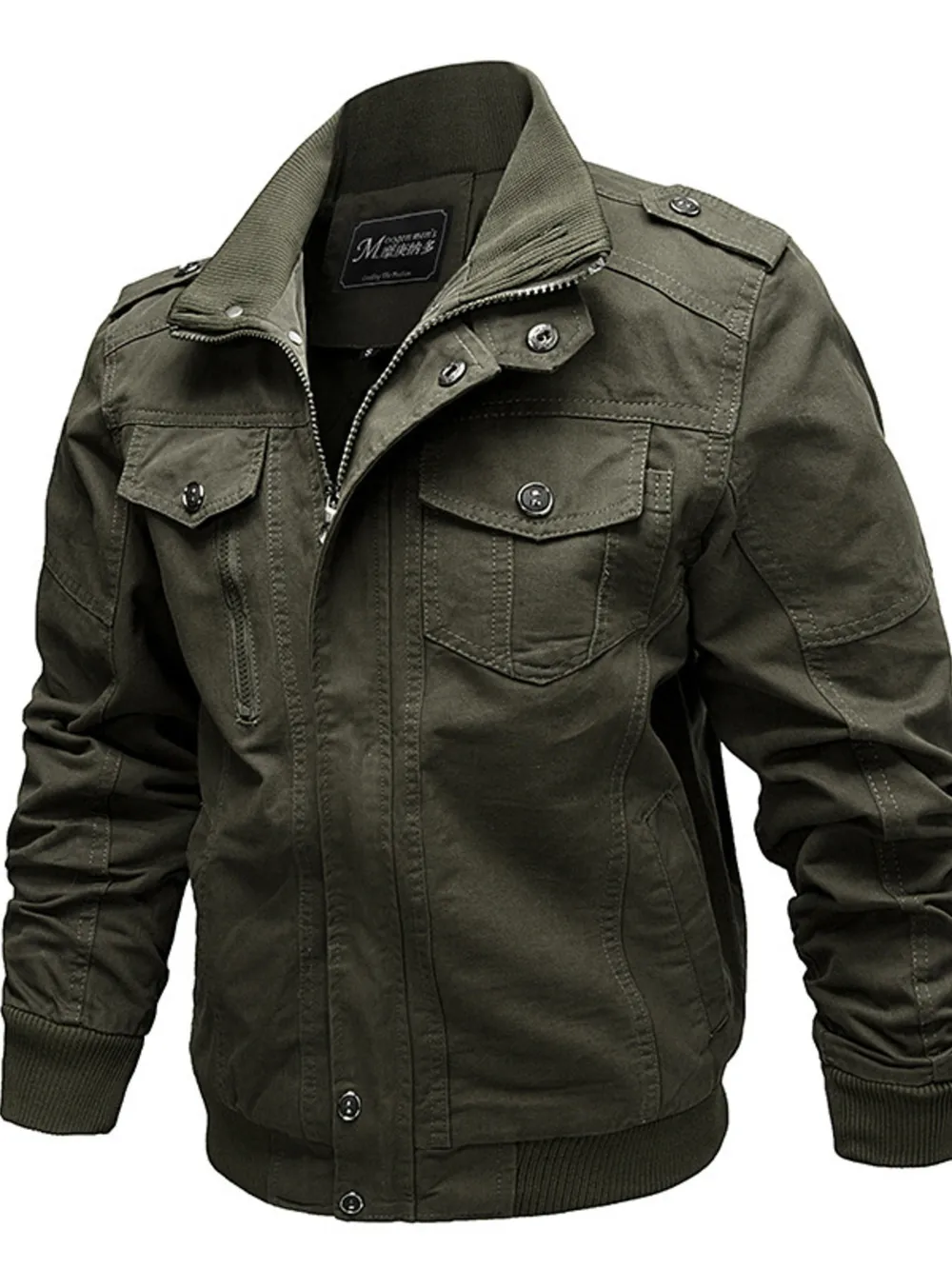 Men's Plus Size Casual Zip Up Lightweight Jacket