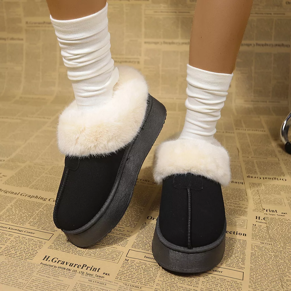 Fuzzy Platform Ankle Boots, image 15