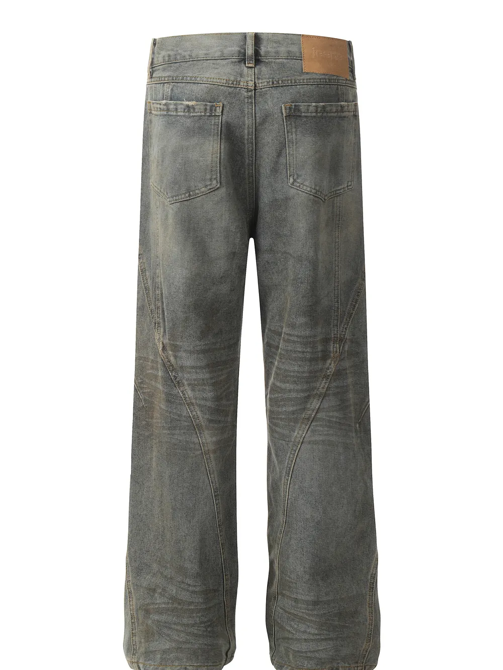 Men's Washed Loose Fit Jeans, image 3