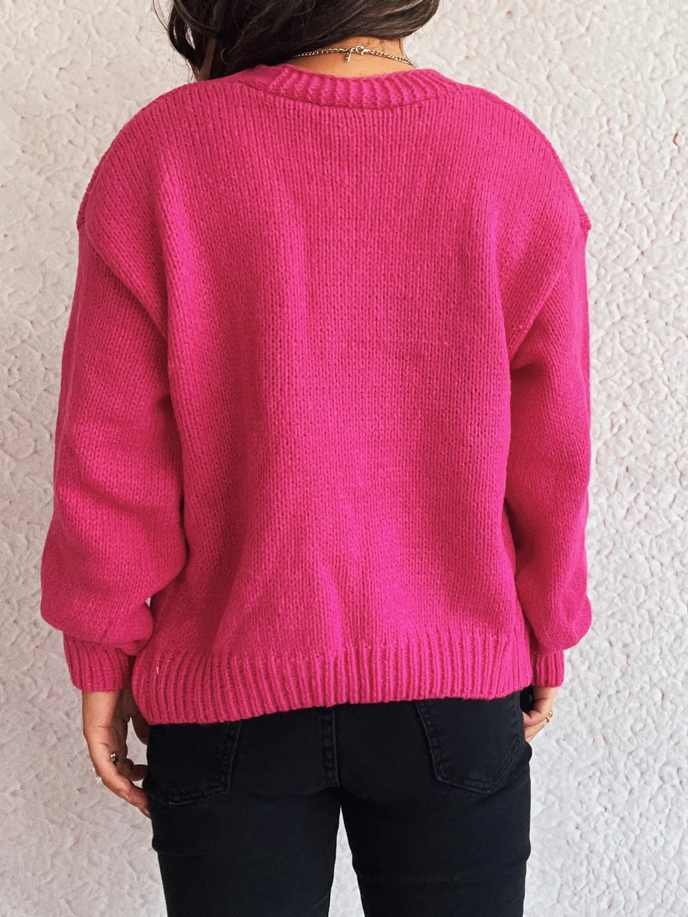 Flower Open Front Long Sleeve Cardigan, image 12