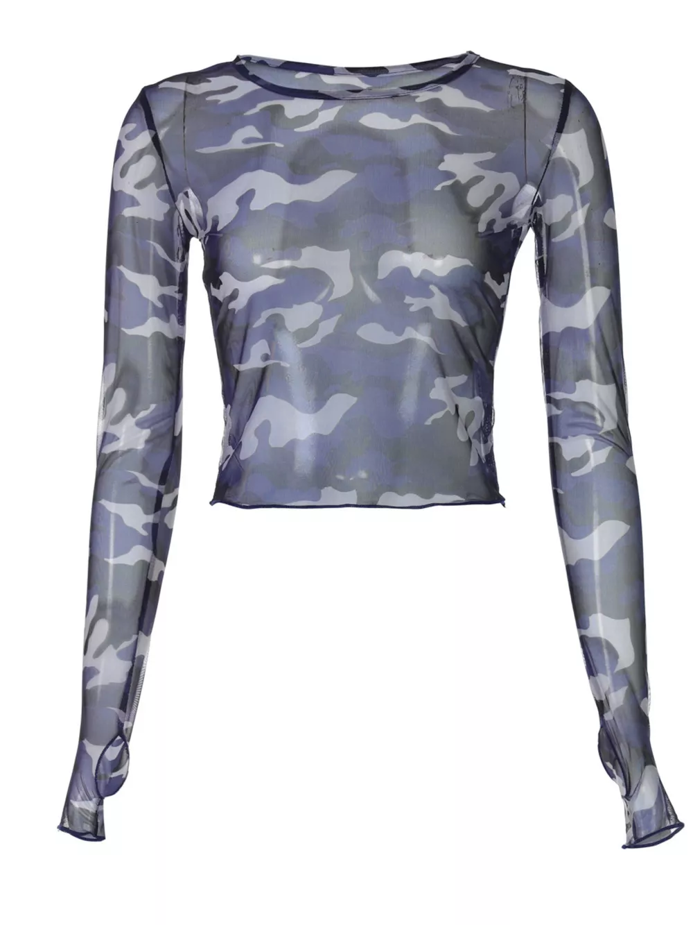 Camouflage Mesh Long Sleeve T-Shirt, image 13