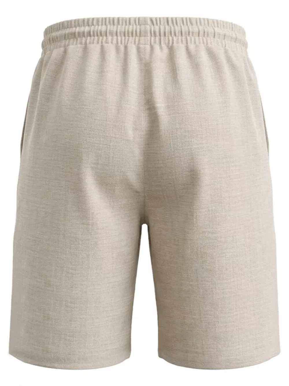 Men's Full Size Linen Blend Drawstring Shorts Plus Size, image 4