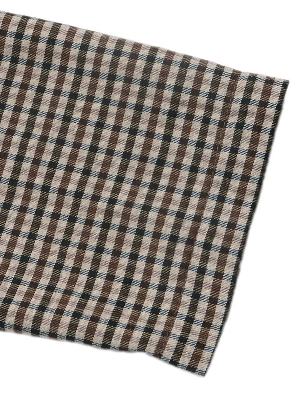 Plaid Lapel Collar Double-Breasted Blazer, image 9