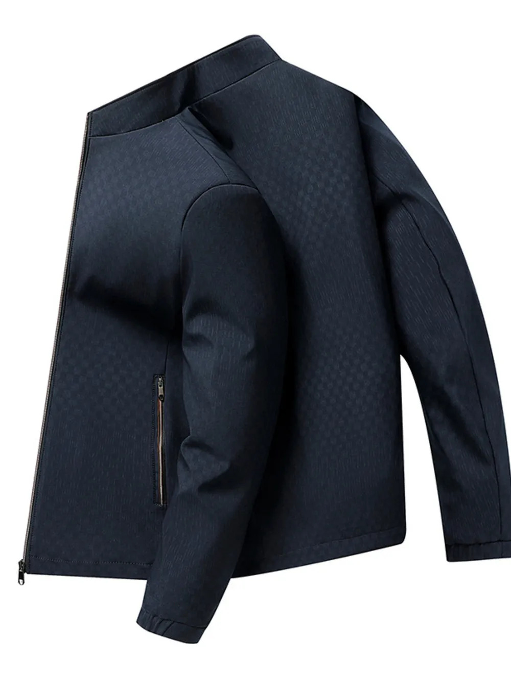 Men's Plus Size Zip Up Long Sleeve Jacket, image 6