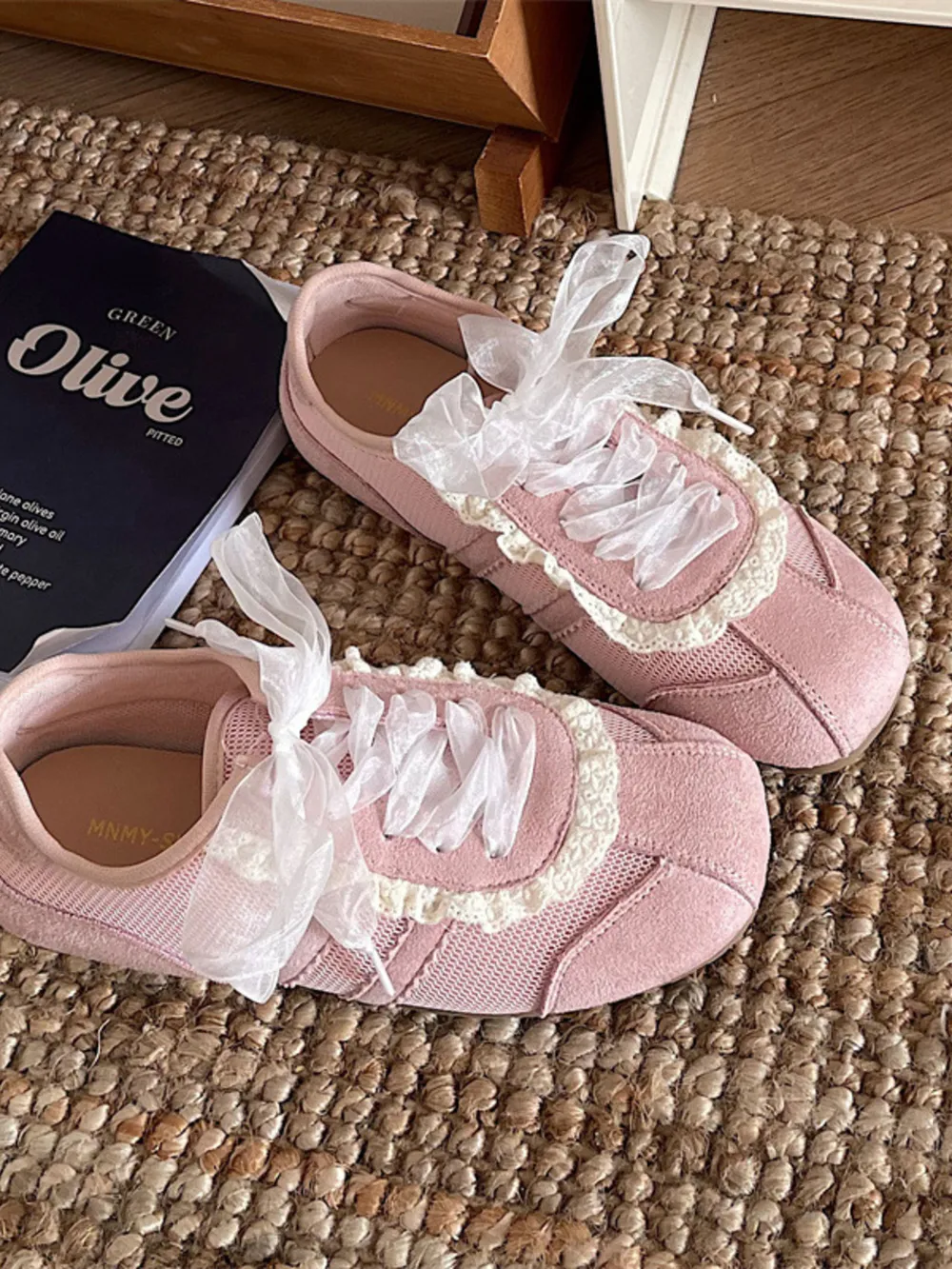 Round Toe Lace Up Sneakers, image 3