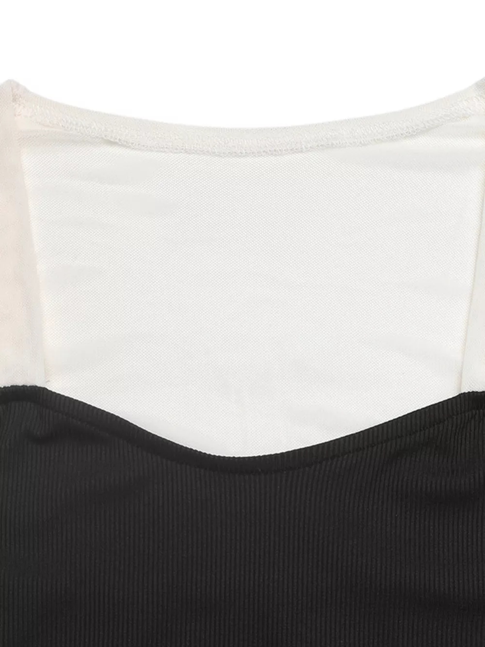 Two-Tone Long Sleeve Bodysuit, image 4