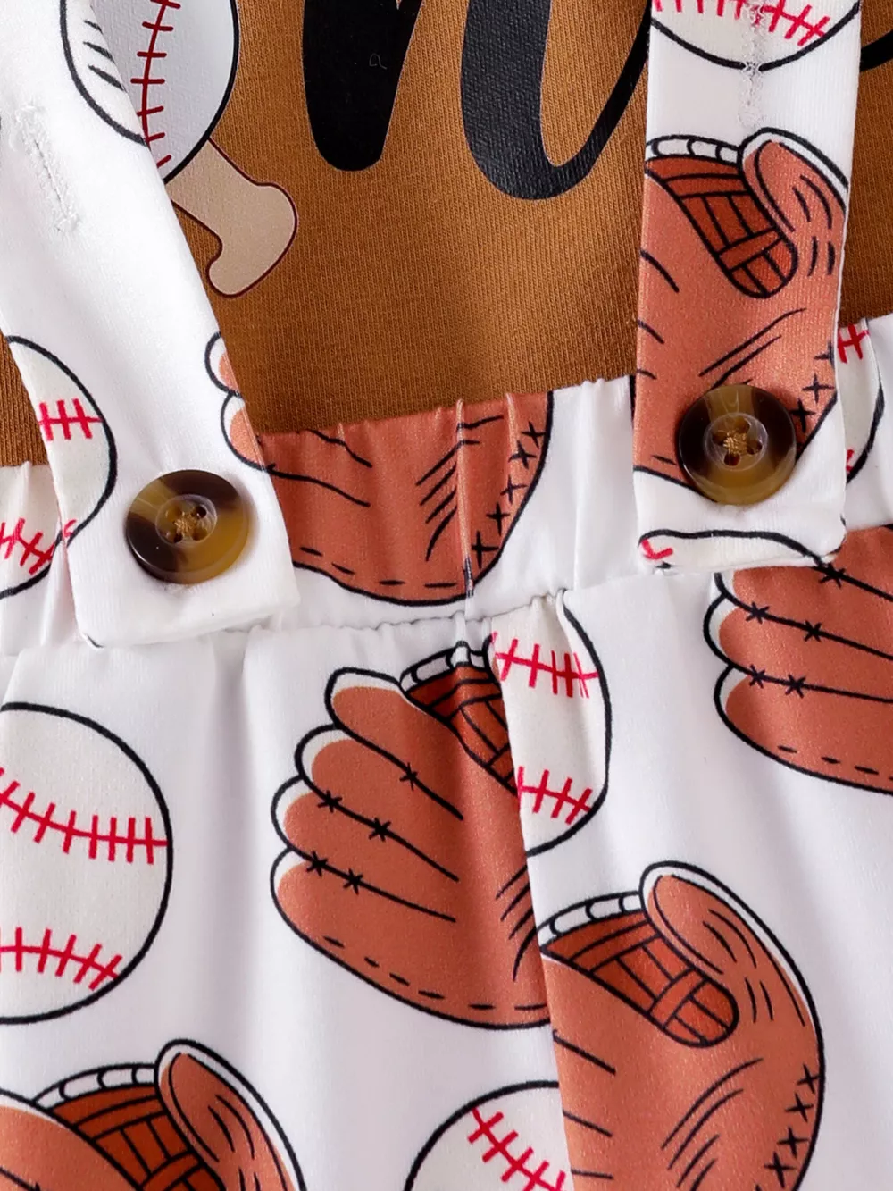 Children's Baseball Themed Bodysuit and Suspender Set, image 12