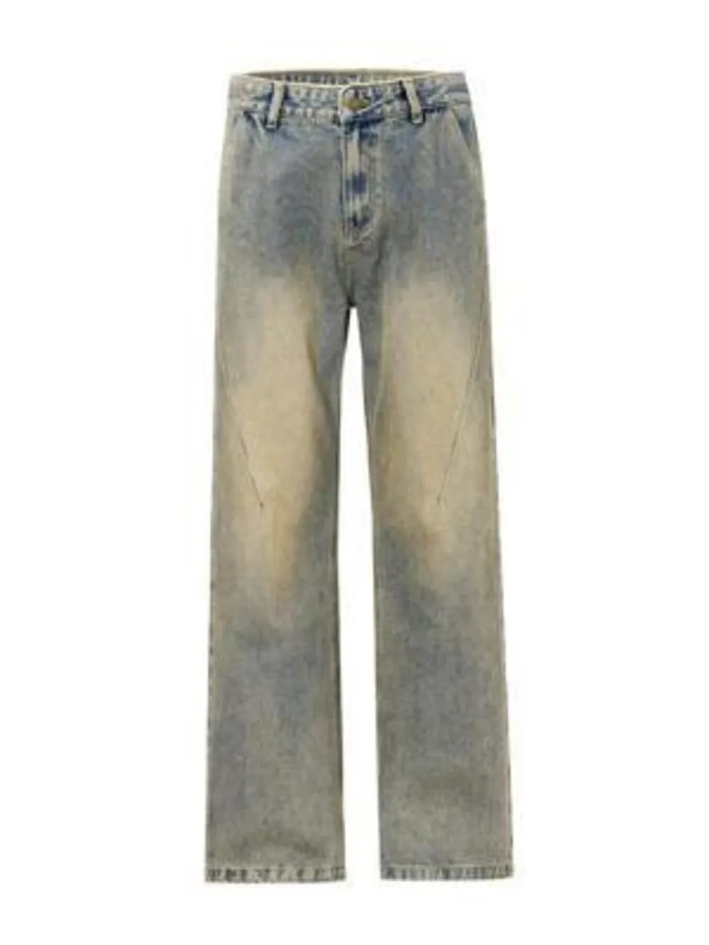 Men's Vintage Wash Straight Leg Jeans
