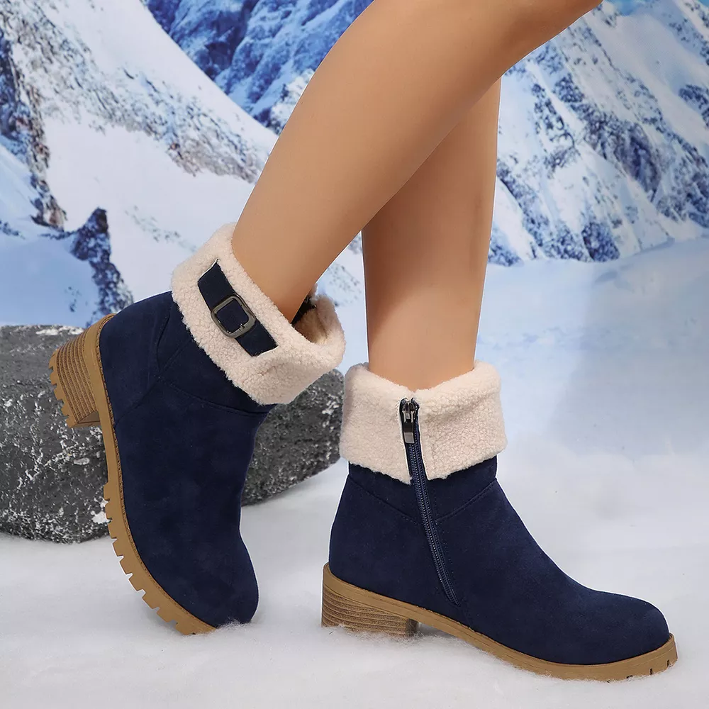 Round Toe Block Heels Boots, image 8